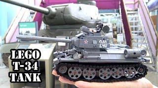 LEGO WWII T-34 Tank Meets a Real T-34!