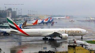 Heavy Rain Plane Spotting at Kolkata Airport | Landing & Take off Videos | Aviation Videos | VECC