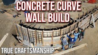 How To Build A Concrete Curve Retaining Wall Like a Pro  Perfect Results"