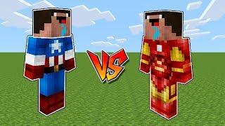 НУБ КАПИТАН АМЕРИКА ПРОТИВ НУБ ЖЕЛЕЗНЫЙ ЧЕЛОВЕК В МАЙНКРАФТ ! MINECRAFT ТРОЛЛИНГ ЗАЩИТА НУБА МУЛЬТИК