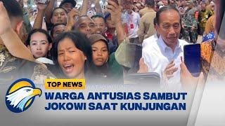 Warga Antusias Sambut Jokowi saat Kunjungan ke Berau - [Top News]