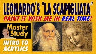 Paint Leonardo da Vinci's "La Scapigliata" (c. 1506)! – Master Study – Easy Intro to Acrylic Class