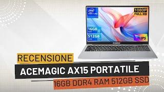 ACEMAGIC AX15 PC Portatile 15.6" Recensione