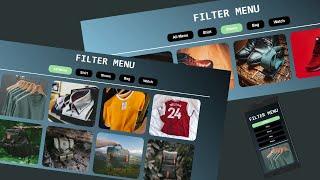 Responsive Filter Menu using HTML,CSS and JAVASCRIPT | coding circulate