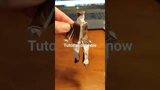 origami simple human figure tutorial out now