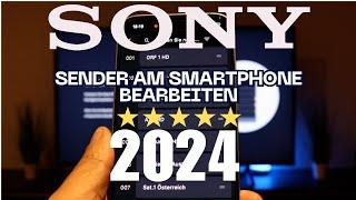 SONY TV 2024 Senderliste am Smartphone sortieren