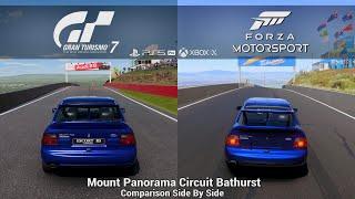 Granturismo 7 & Forza Motorsport Update 15 Comparison - Mount Panorama Circuit [PS5Pro/XSX]