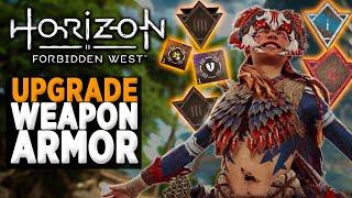 Как УЛУЧШАТЬ Оружие и Броню в Horizon 2 Forbidden West (Запретный Запад)