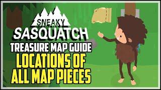 Sneaky Sasquatch All Treasure Map Pieces Locations