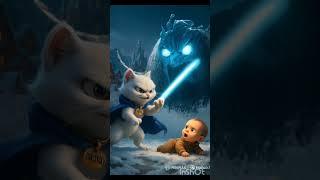 Reiko Saves the Child from the Flood Beast! #ReikoTheCat #youtubeshorts #rescue