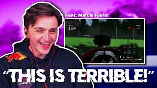 ESPORTS Driver reacts to LEAGUE RACING Clips // Marcel Kiefer