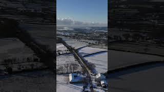 Dji Drone, Welsh Landscapes, Wales UK 󠁧󠁢󠁷󠁬󠁳󠁿 November Snowfall 2024 #wales #cymru #dji #drone