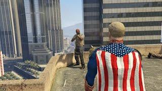 GTA 5 - Homelander kills snipers - Heart smash finalization