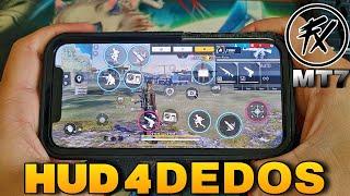 HUD 4 DEDOS DO SUPORTE FLUXO MT7!! TUTORIAL COM HANDCAM