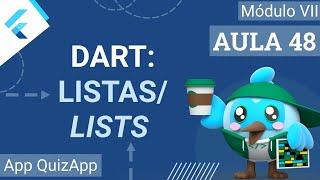 #48 - App QuizApp - [Dart] Listas/Lists - Curso de Flutter e Dart