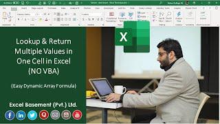 Lookup & Return Multiple Values in One Cell in Excel (NO VBA | Easy Dynamic Array Formula)