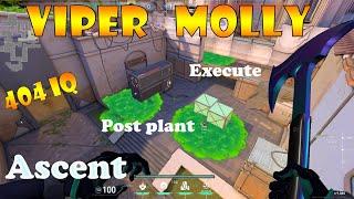 Valorant Top 15 Viper Post Plant and Execute Molly Lineups for Ascent | Valorant Tips and Tricks |