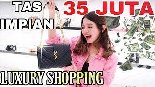 TAS LUXURY IMPIAN HARGA PULUHAN JUTA!! SHOPPING WITH ME + UNBOXING | YSL Envelope Grain Leather