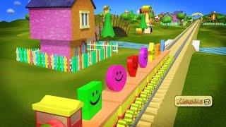 Humpty the train Shapes song | Nursery rhyme | Shapes song  | Kiddies tv