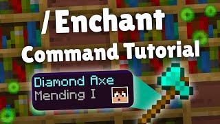 How To Use The Enchant Command In Minecraft Java and Bedrock!