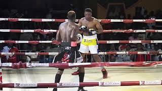 BOXING JOHN SSERUNJOGI AKUBYE MUNNANSI WA TANZANIA JUMA MISUMALI MU LULWANA OLWA SUPER MIDDLE WEIGHT