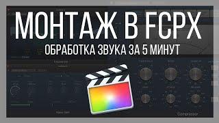 Монтаж видео в FCPX. Обработка звука за 5 минут в Final Cut Pro X