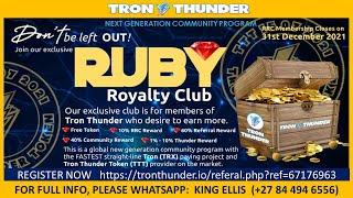 TRON THUNDER PRESENTATION - MADE SIMPLE