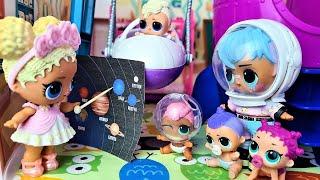 SPACE ADVENTURES OF toddlers LOL LOL surprise in kindergarten! Cartoons Darinelka