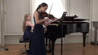 Sophie Branson and Sofya Menshikova perform Beethoven Sonata for Piano and Violin No.4, 1st mvt