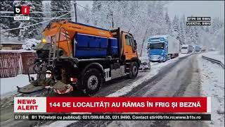 ZECI DE MII DE LOCUINȚE ÎN BEZNĂ. 144 DE LOCALITĂȚI FĂRĂ CURENT ELECTRIC_Știri B1TV_23 nov. 2024