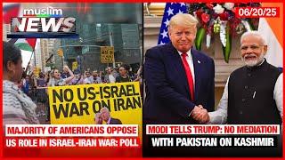 Majority Of Americans Oppose US Role In Israel-Iran War: Poll | Muslim News | Jun 20, 2025