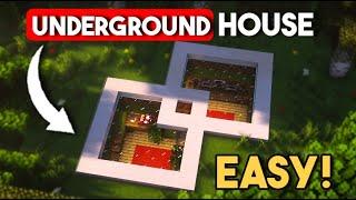 EASY Modern  Underground House in Minecraft  [Tutorials]