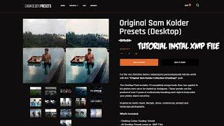 Tutorial add xmp file to lightroom cc SAMKOLDER PRESET !!!