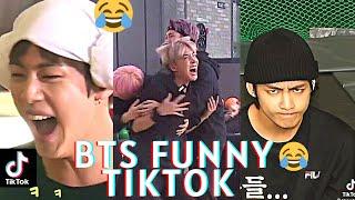 BTS Funny moments TikTok Compilation(try not to laugh!!)