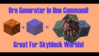 [Update In Description] Ore Generator In One Command! [1.11 - 1.12.2 Minecraft]