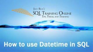 How to Use Datetime in SQL - SQL Training Online - Quick Tips Ep33