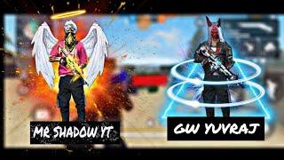 1 VS 1|| GW YUVRAJ VS MR SHADOW YT || 7-1 booyah || @mrshadowyt