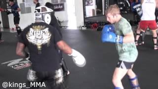 Master Cordeiro with the Kings MMA Death Touch: High Flying Brazilian Muay Thai