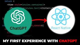 Using Chat GPT to create React Native code