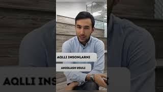 AQILLI INSONLARNI, ANIQLASH USULI #SHORTS