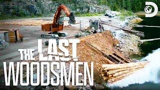 Loggers Struggle to Move Lumber to the Water | The Last Woodsmen | Discovery