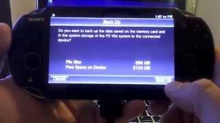 PS Vita Content Manager PC Features & Backup