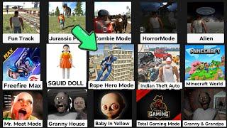 Franklin Playing Rope Hero Modein Indian Bikes Driving 3D || New Update Mode
