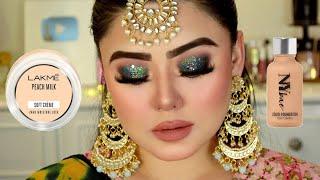 Dreamy Wedding Guest Makeup Tutorial | Smokey Green Eye Makeup | Party Makeup