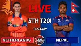 Netherlands vs Nepal 5th Match Scotland Tri-Series 2025 Live |  NED vs NEP Live Score & Commentary