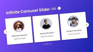 Create A Draggable Card Slider in HTML CSS & JavaScript | Infinite Image Slider in JavaScript