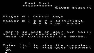 DUAL DUEL By StuSoft 1985 JUPITER ACE JUPITER CANTAB COMPUTER 1981 PANTHEON Bostjan Grandovec