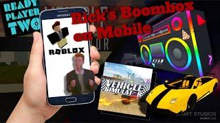 Rick’s Boombox on Mobile | ROBLOX | Vehicle Simulator | RP2 Event |