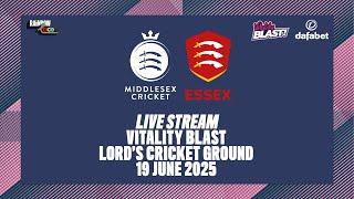 MIDDLESEX V ESSEX LIVE STREAM | VITALITY BLAST