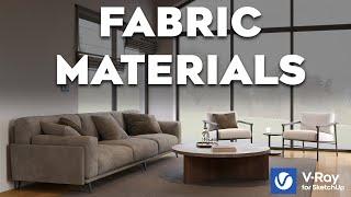This Fabric Material Looks REAL! | V-Ray for SketchUp Tutorial